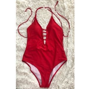Romwe One Piece Bathing Suit